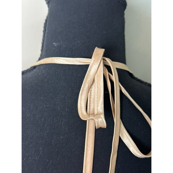 VTG B. Smart Evening Gown High-Low Hem Selena Vibes Y2K Halter Neck Intricate - Picture 8 of 14